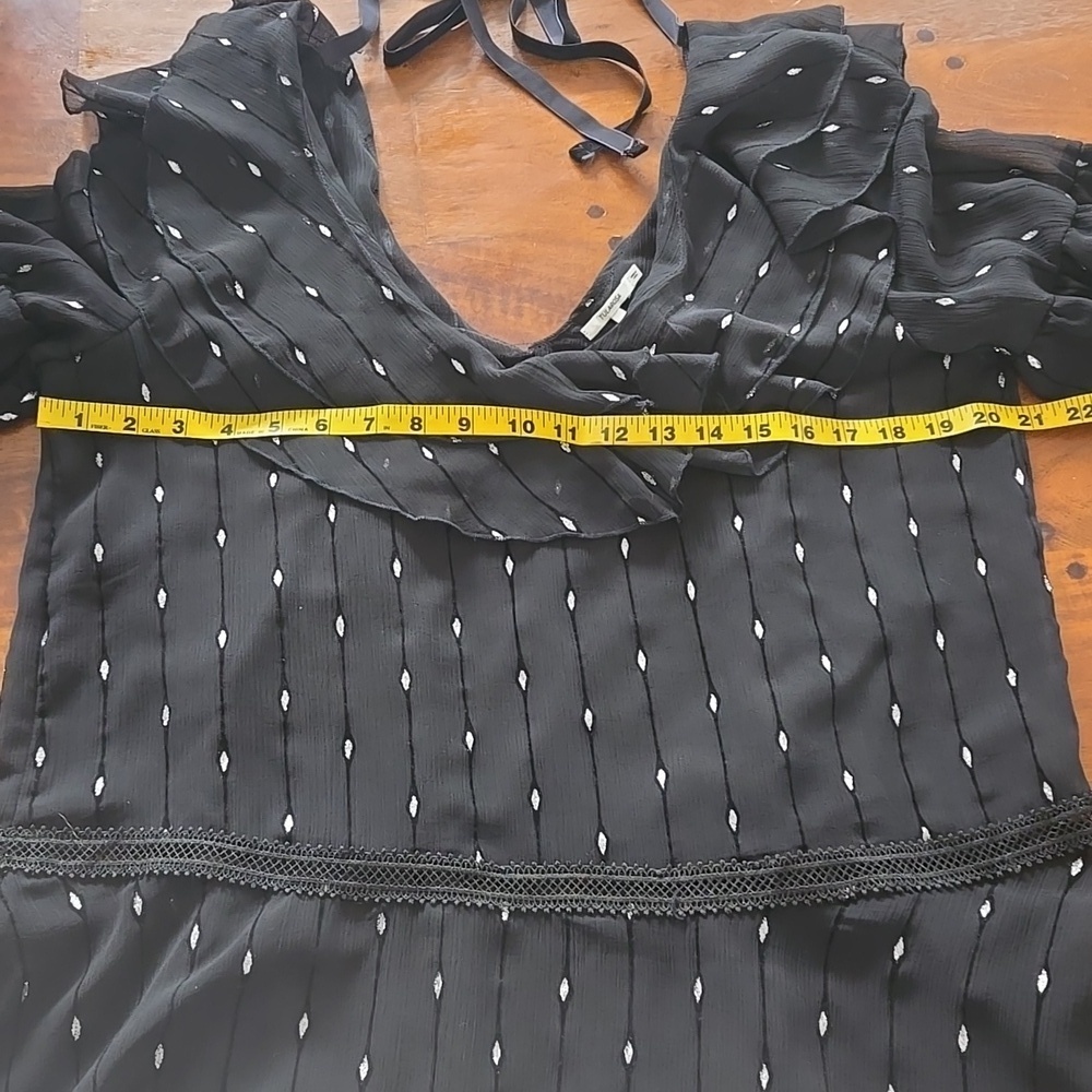 Revolve Tularosa Jeannie Mini Dress In Black And Silver Size Medium - Picture 11 of 13